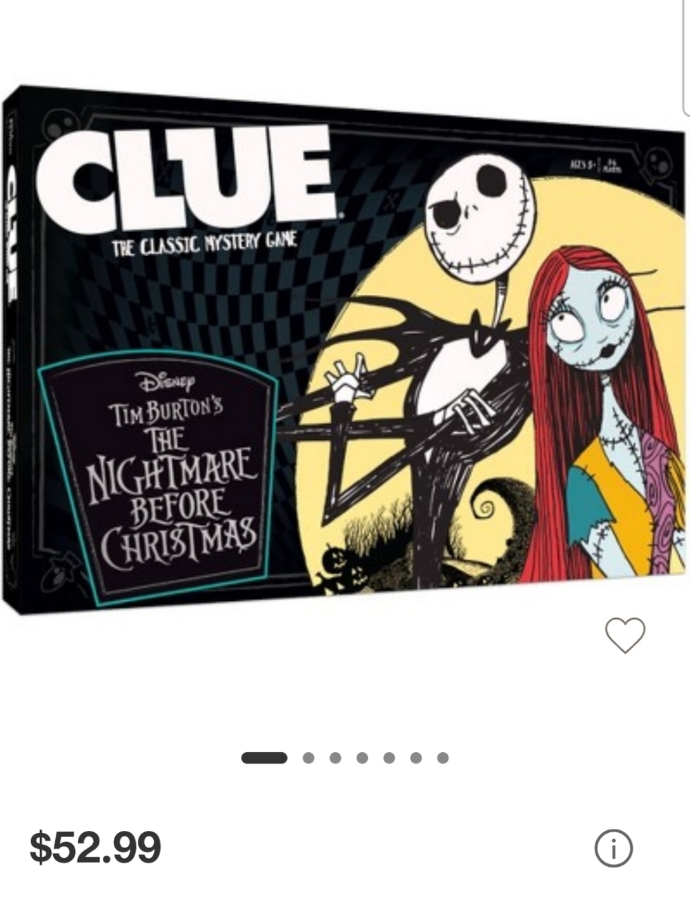 Nightmare Before Christmas CLUE